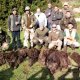 <h1 style="font-size: 12px">Caccia al Cinghiale: Una squadra di Caccia grossa posa fiera dopo una battuta di caccia al cinghiale..</h1>
